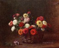 Zinnias2 pintor de flores Henri Fantin Latour